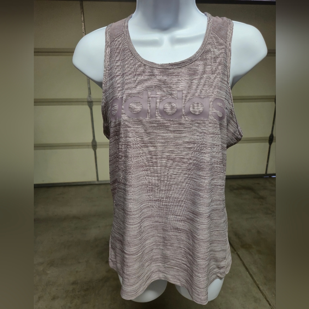 Adidas Women's Mauve Textured Tank Top